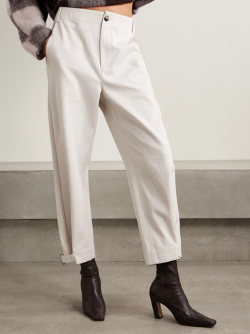 Proenza Schouler White Label Kay cotton-blend gabardine tapered pants