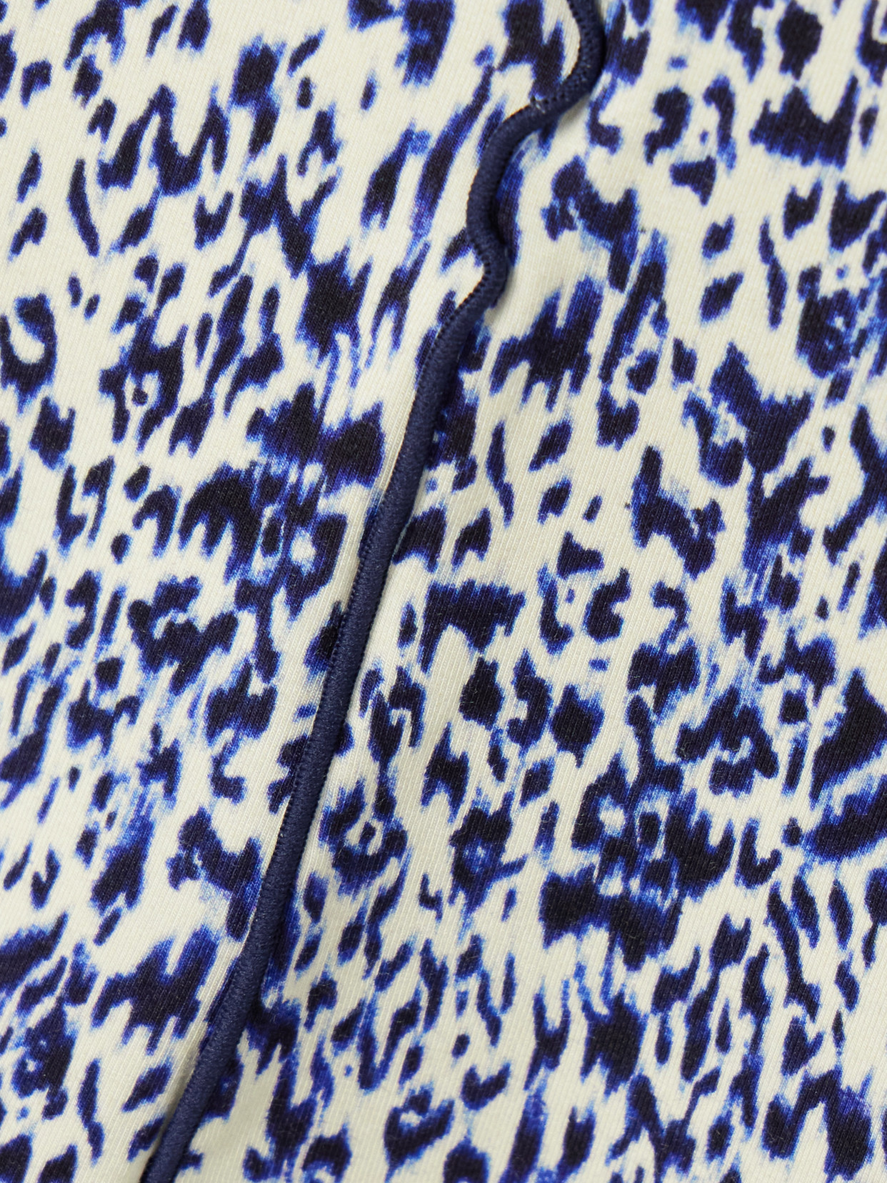 White Label - Audrey Ruffled Cheetah-Print Jersey Turtleneck Top