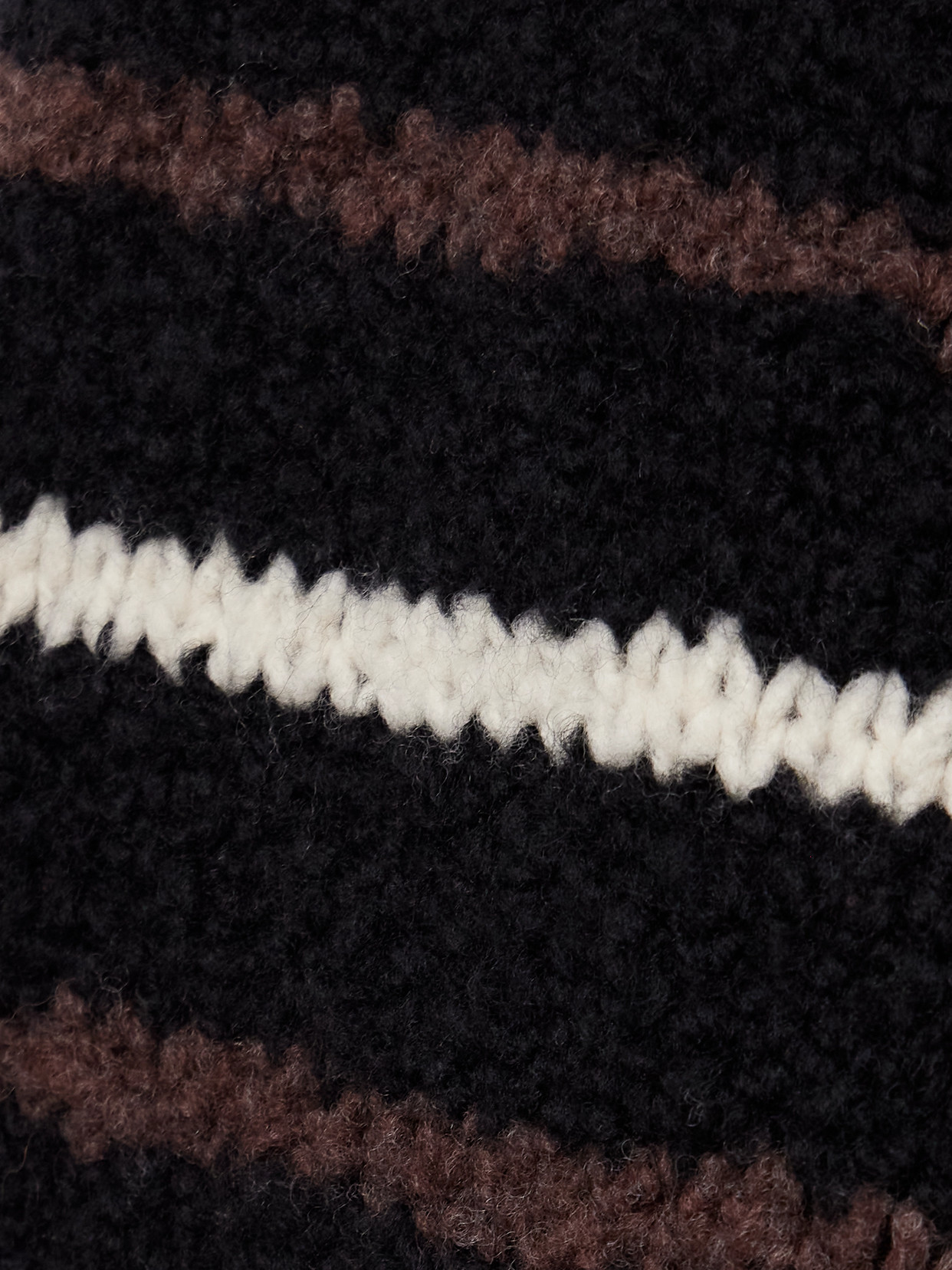 Proenza Schouler White Label Leonie Sweater In Stripe Wool Black Multi In Black