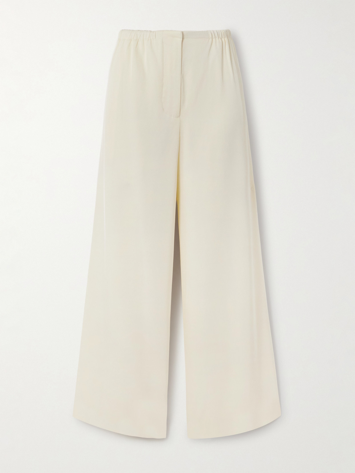 Proenza Schouler White Label Meadow Pleated Twill Wide-leg Pants In Neutral