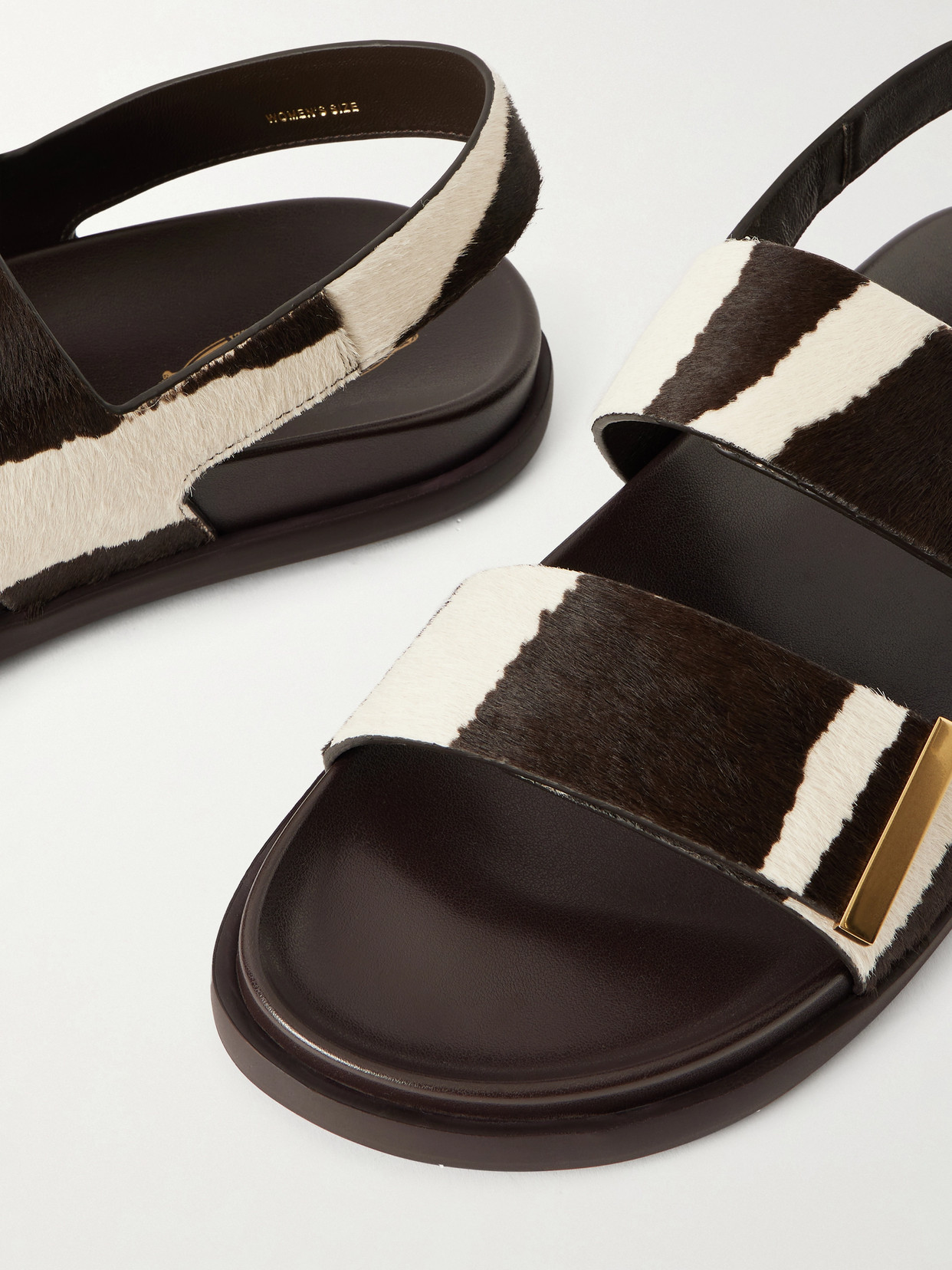 Zebra-Print Pony Slingback