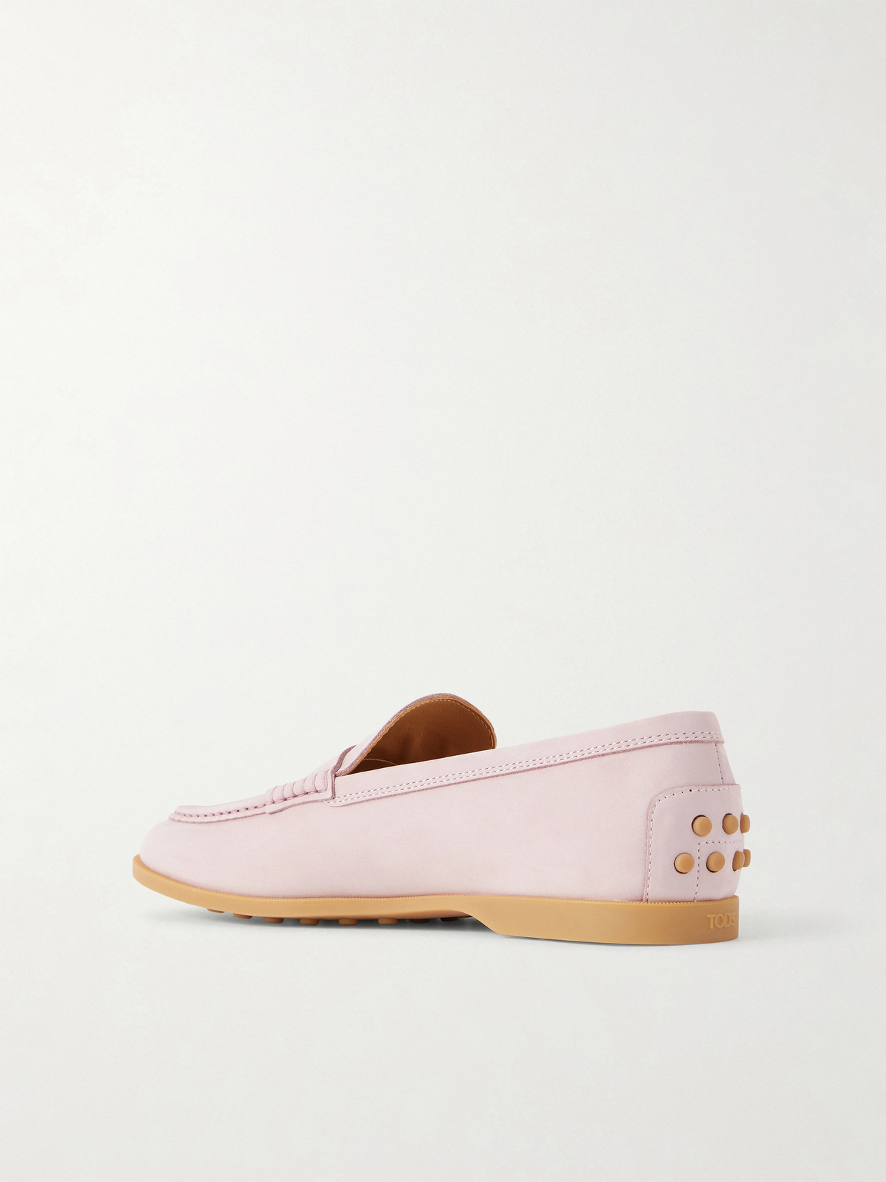 Tod's Tods Gomma Leggero Nubuck Loafers In Pink