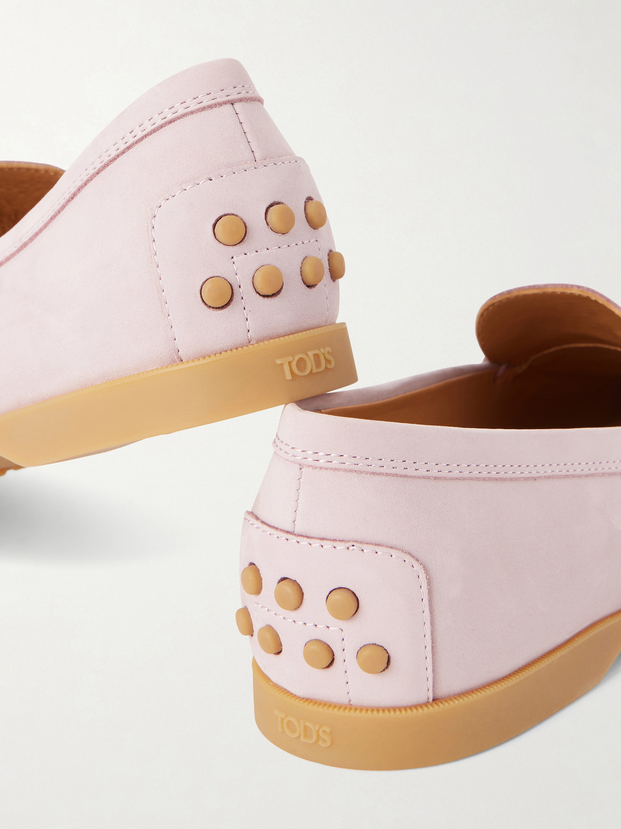 Tod's Tods Gomma Leggero Nubuck Loafers In Pink