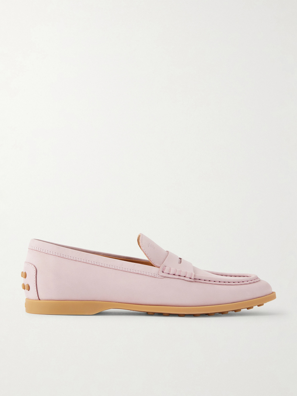 Tod's Tods Gomma Leggero Nubuck Loafers In Pink