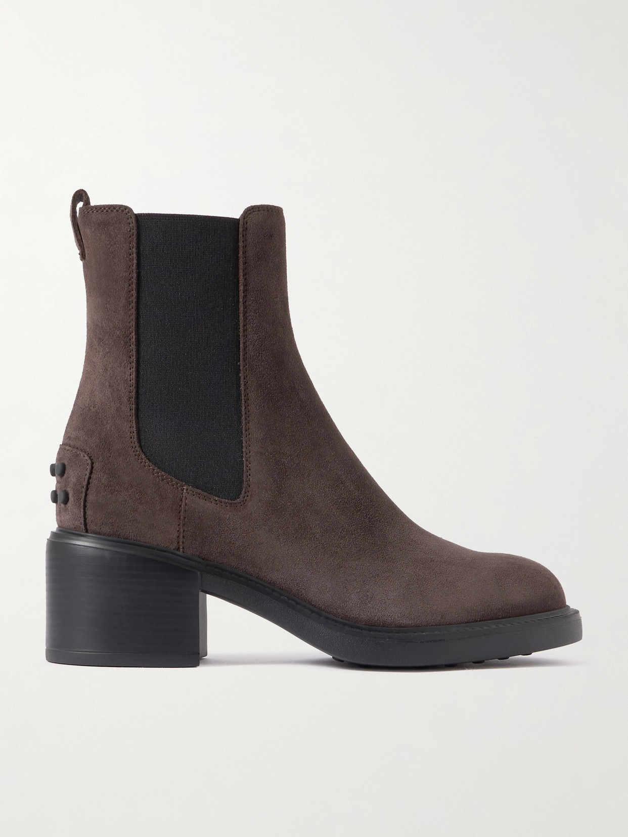 Tod's Suede Chelsea Boots In Brown