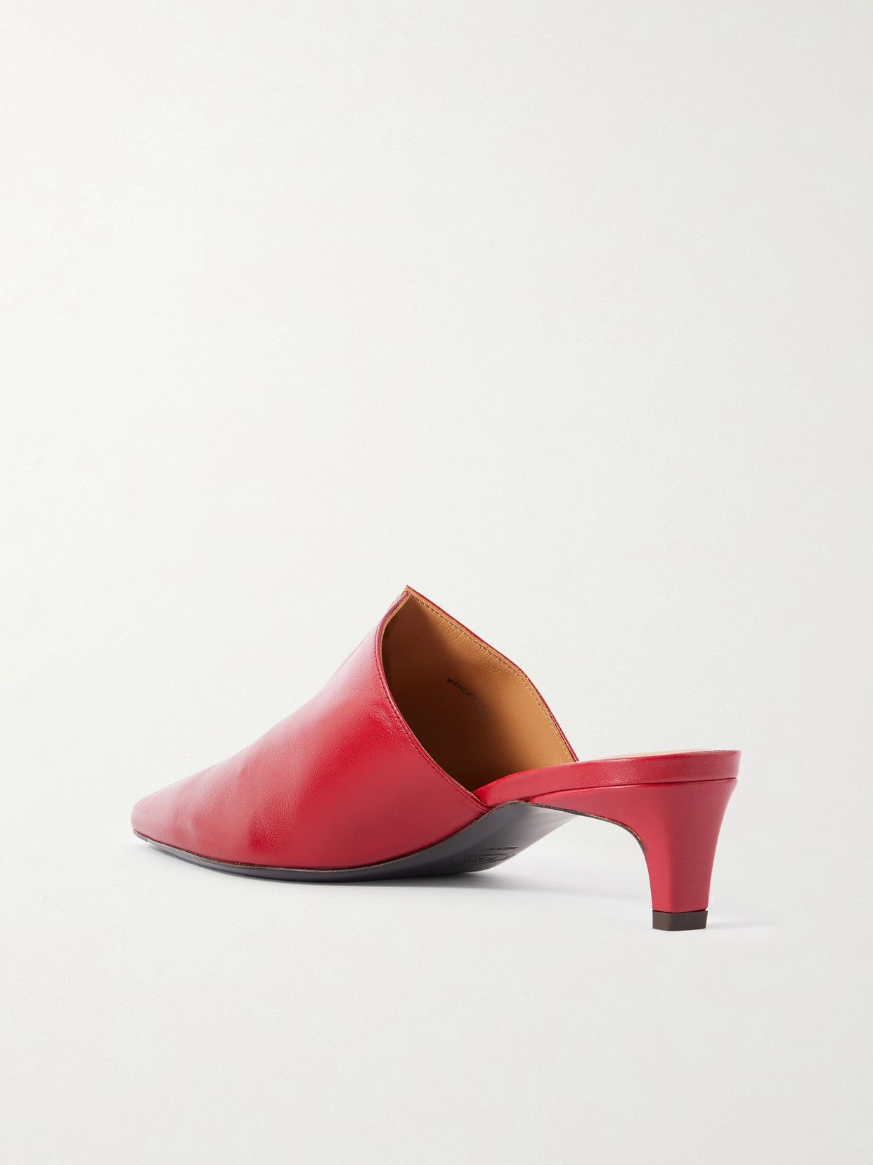 Glossed-Leather Mules