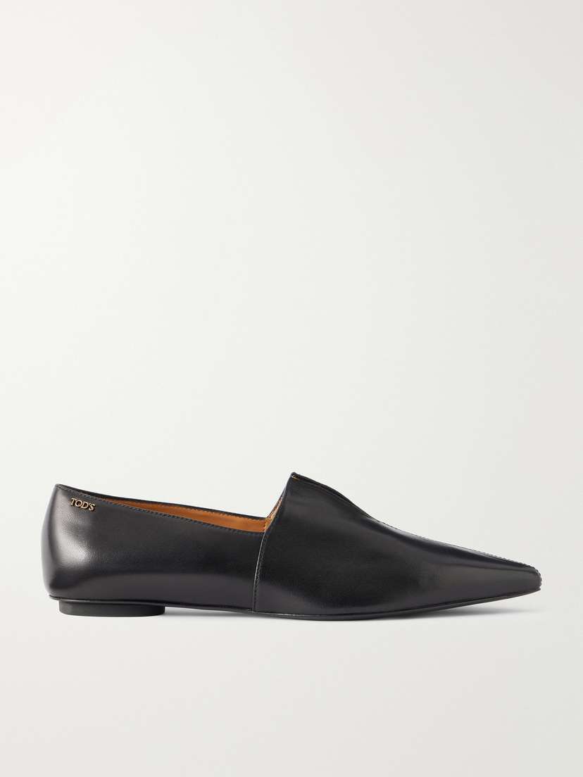 Tod's 10k Leather Pointed-toe Ballet Flats