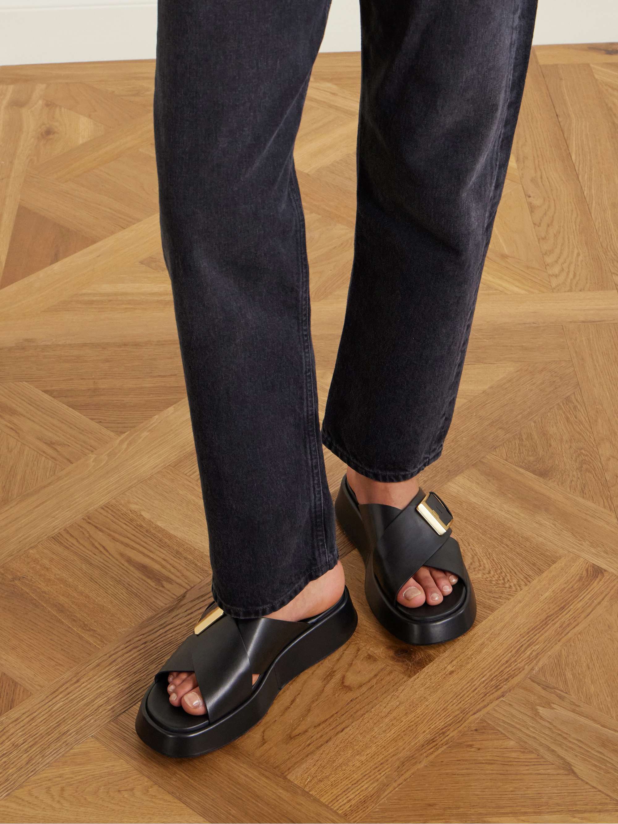 TOD'S Buckled leather sandals | NET-A-PORTER