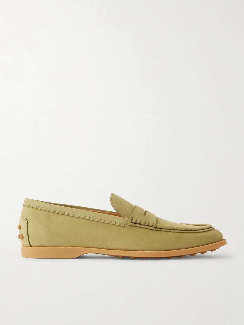Tod's Gomma Nubuck Loafers