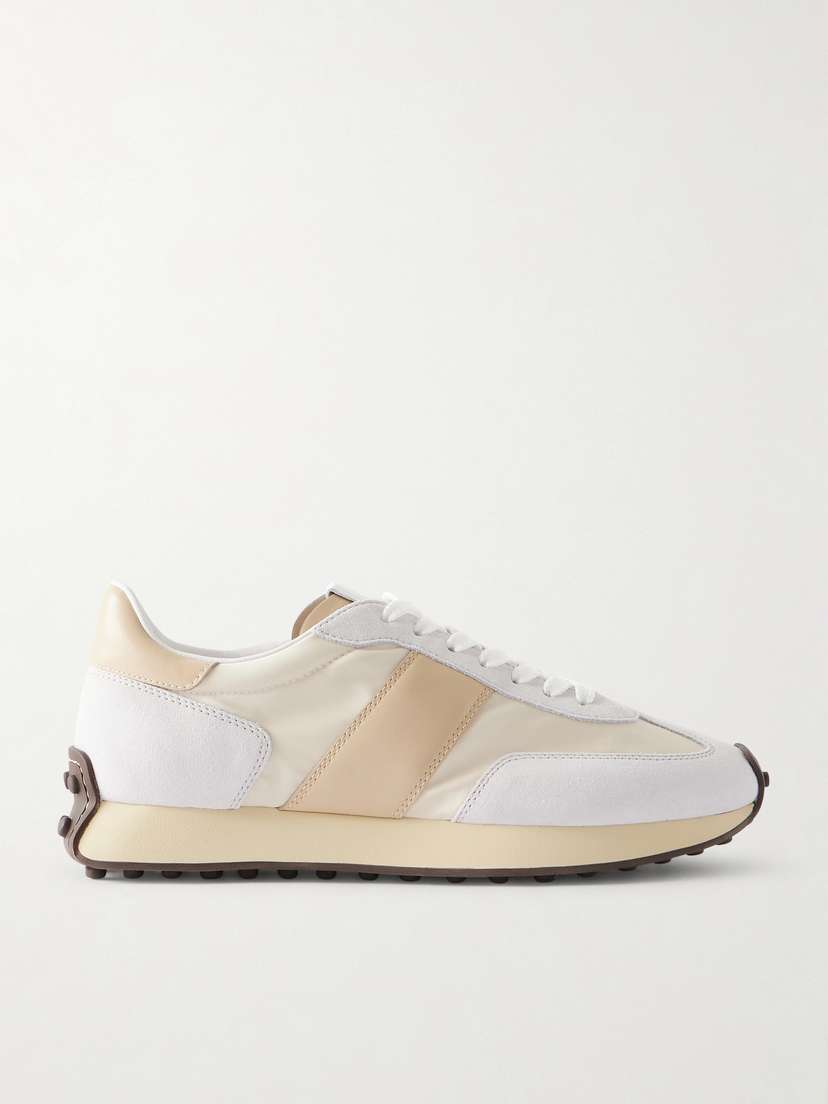 Tod's Sportivo Active Leather And Suede-trimmed Shell Sneakers