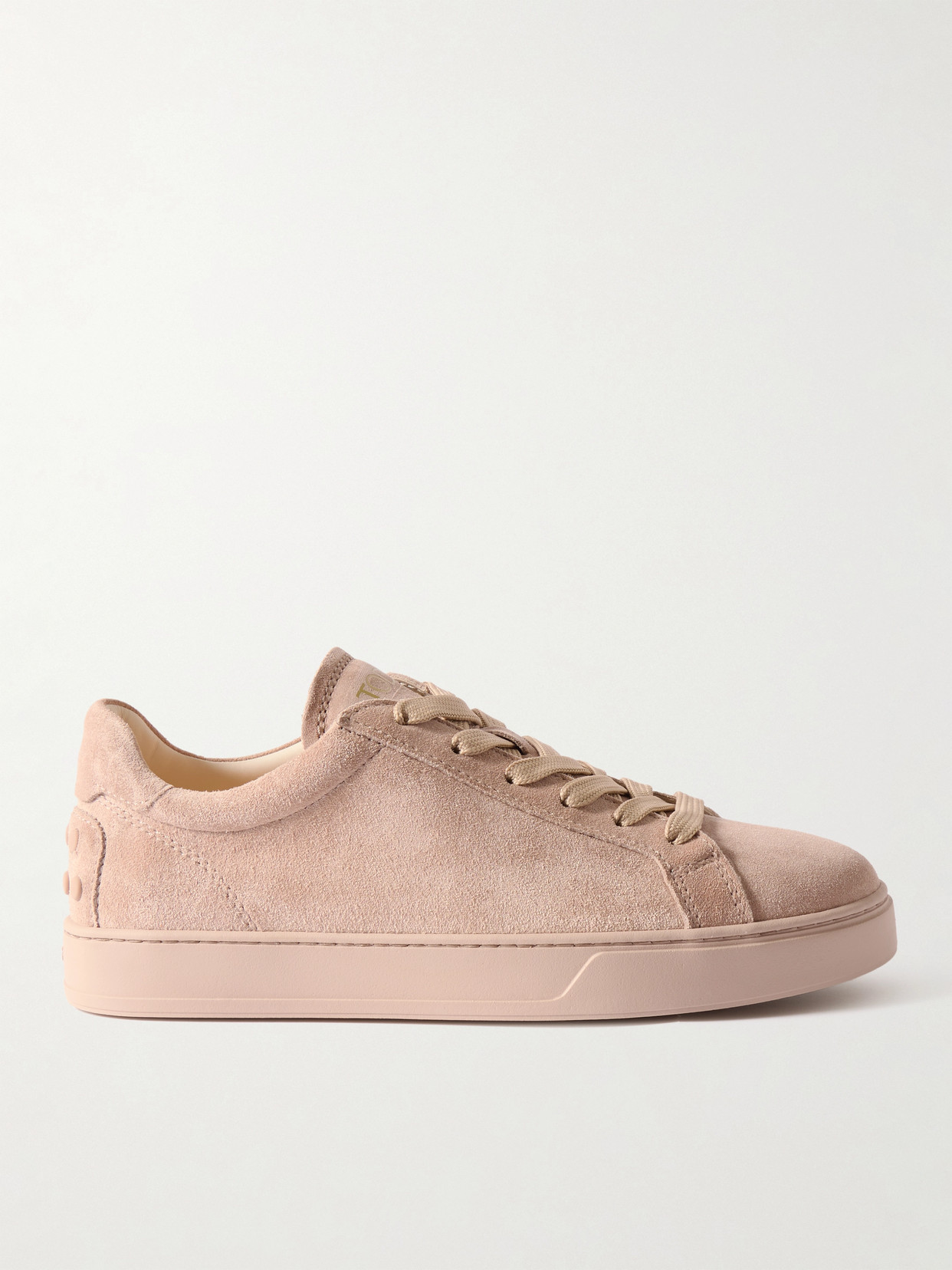 Tod's Cassetta Suede Sneakers In Pink