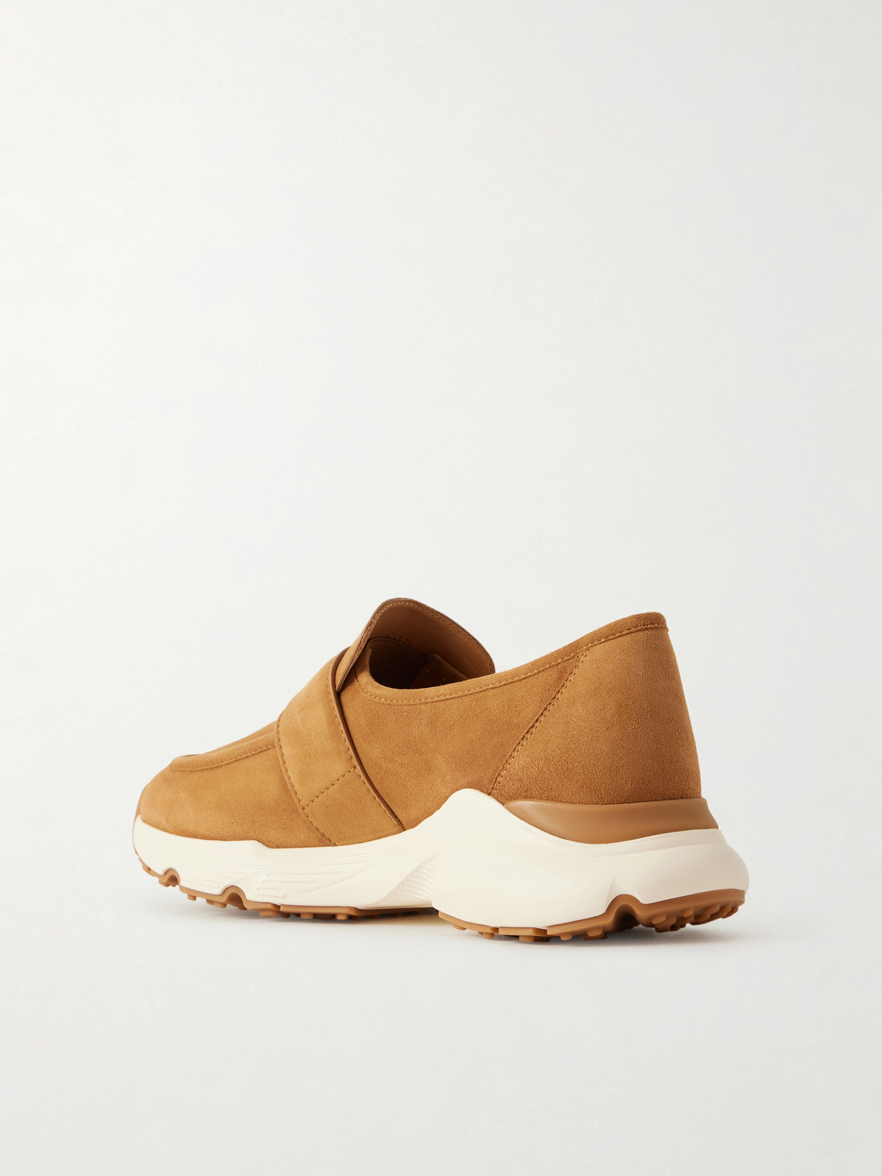 Buckled Suede Sneakers