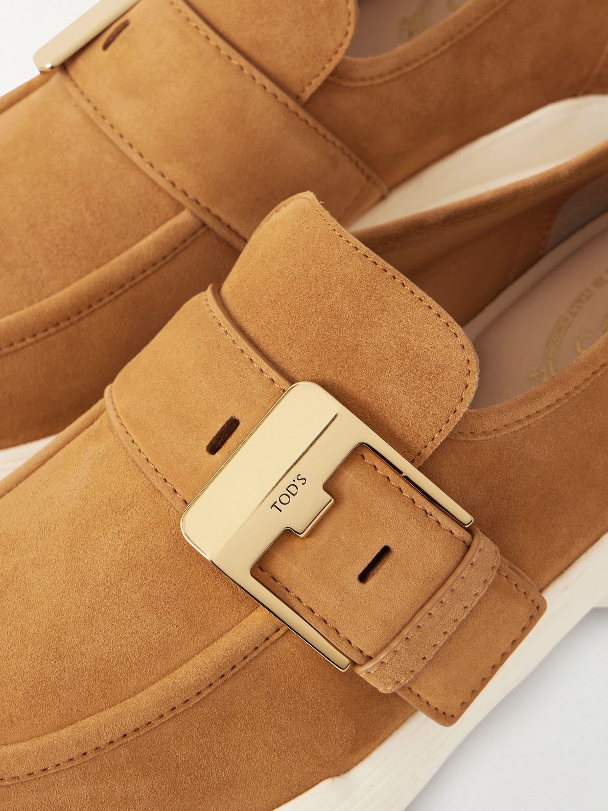 Buckled Suede Sneakers