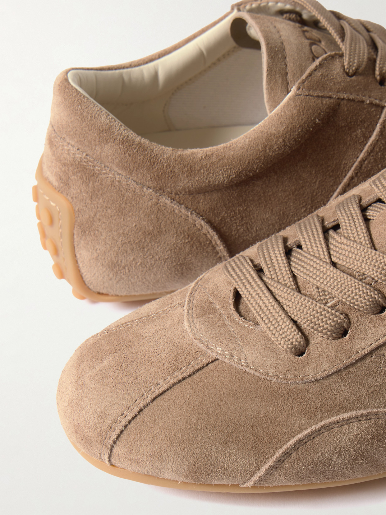 Tod's Women Brown Suede Sneakers, 3.5 Luxury Sneakers For Women Darveys