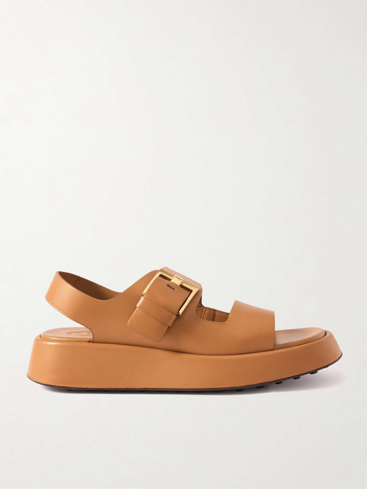 Tod's Leather Sandals In Brown