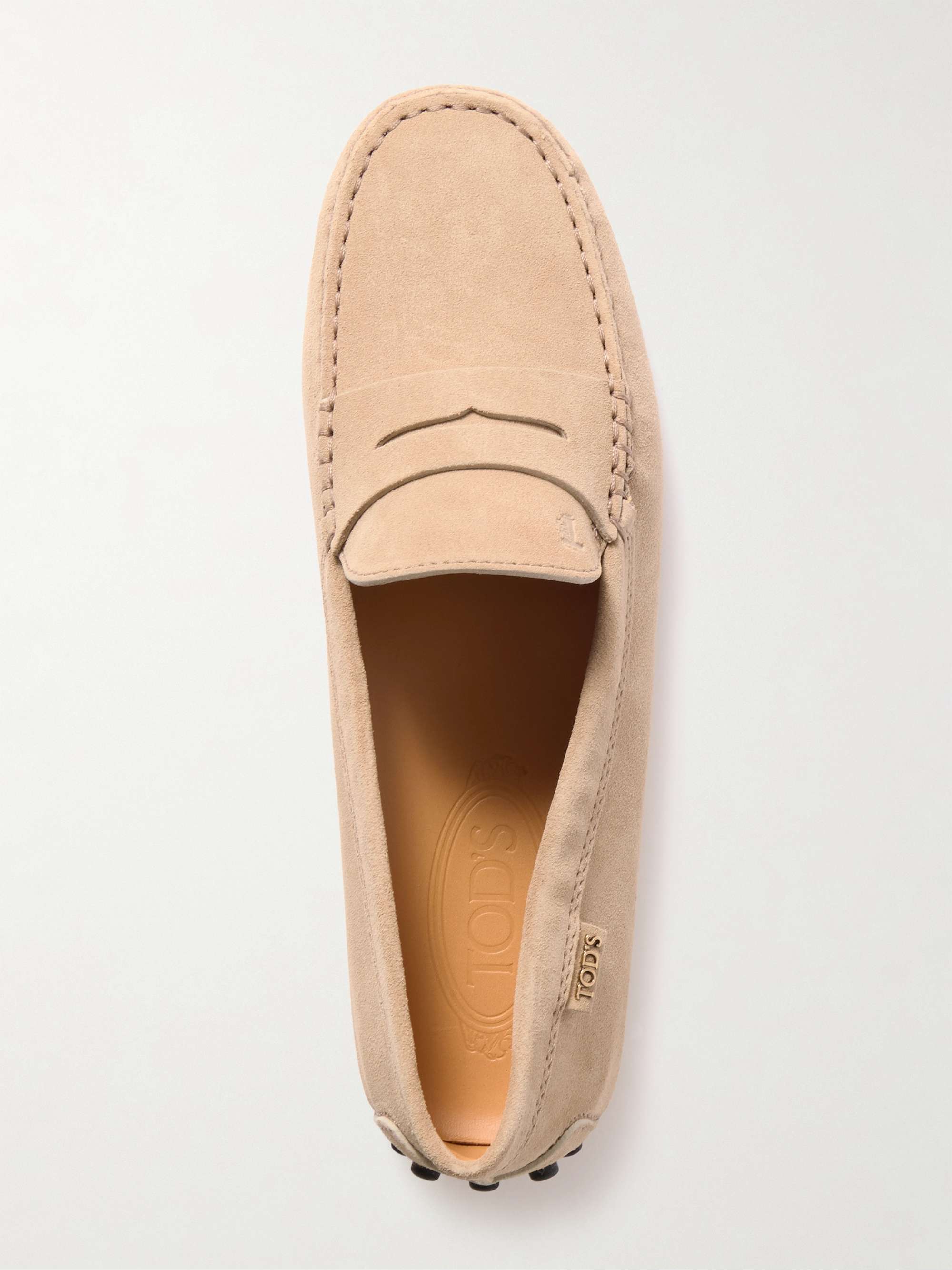 TOD'S Gommino suede loafers | NET-A-PORTER
