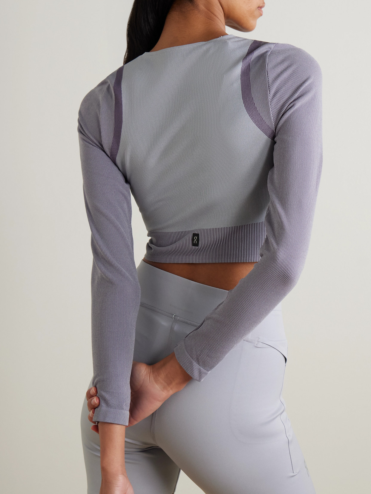Train 2-In-1 Cropped Stretch Recycled Top