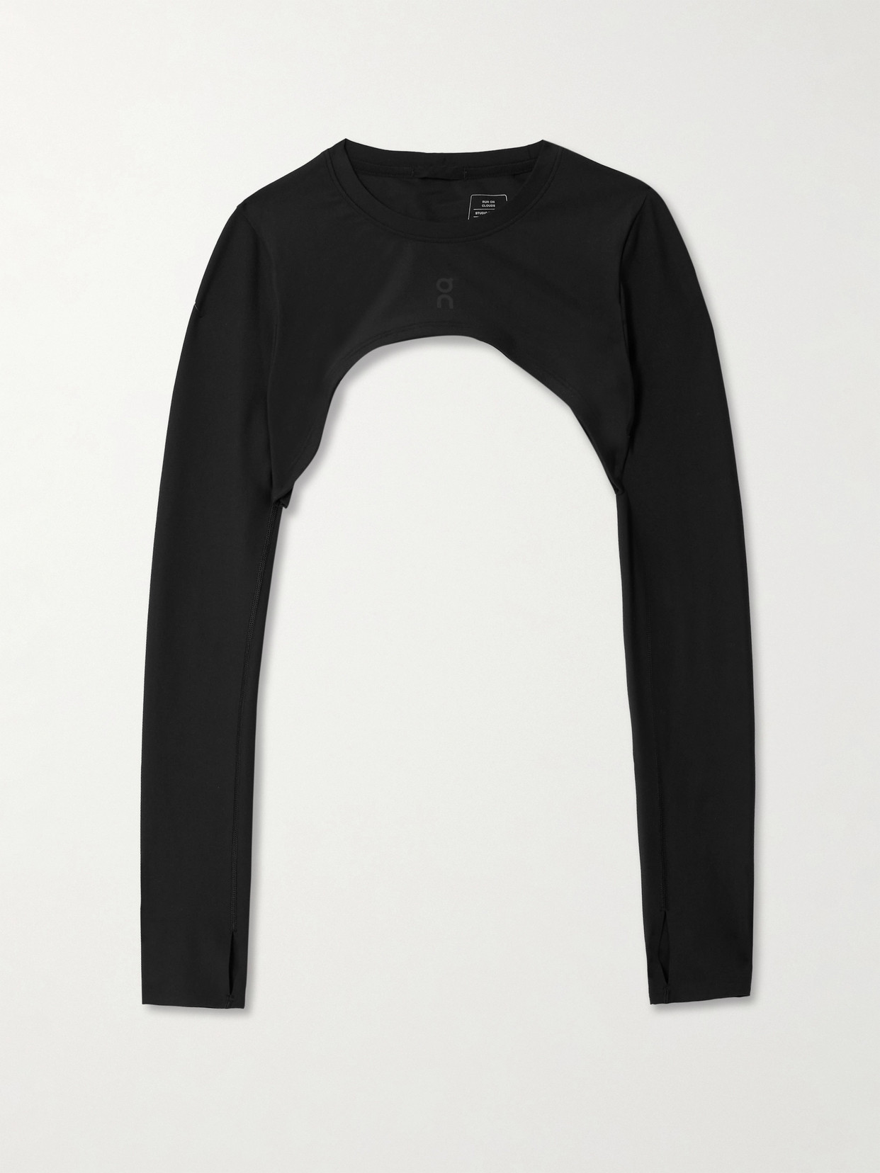 On Studio Recycled Stretch-jersey Bolero In Black