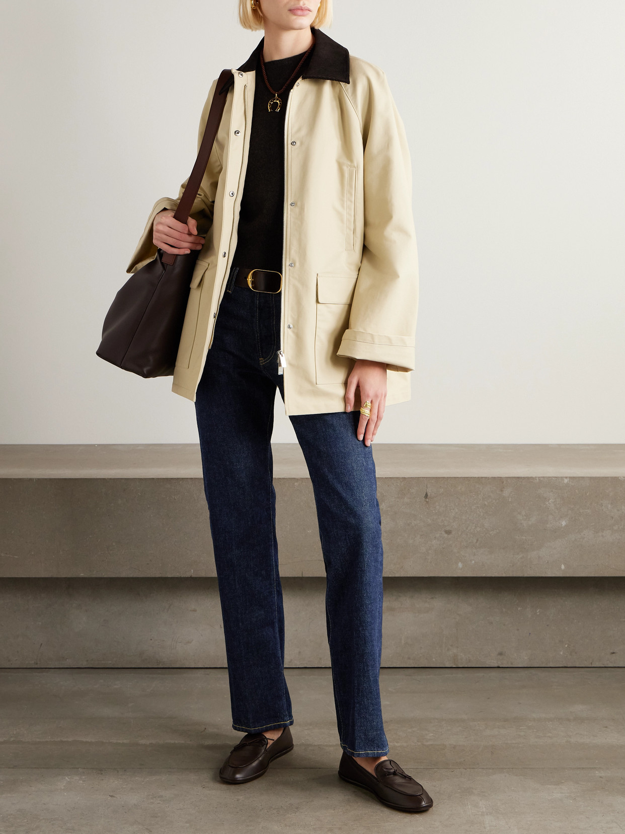 Frame The Vertical High-rise Straight-leg Jeans In Blue