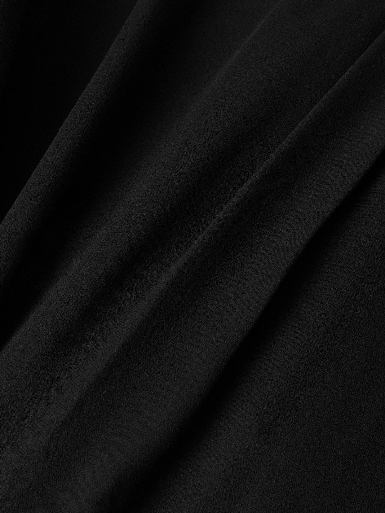 The Sailor Velvet-Trimmed Silk-Chiffon Blouse
