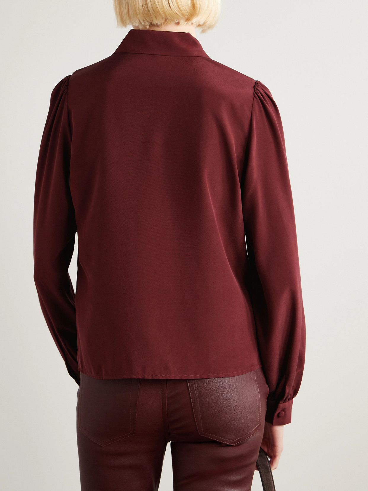 The Staple Silk-Crepe Blouse