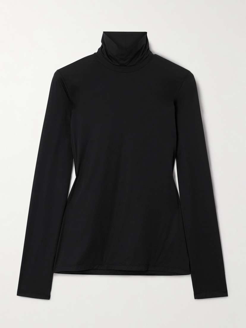 Frame The Hosiery Jersey Turtleneck Top