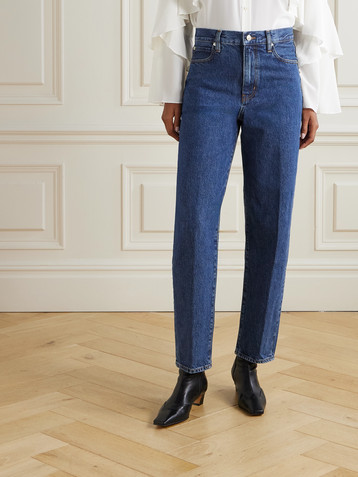 FRAME The Neat high-rise straight-leg jeans