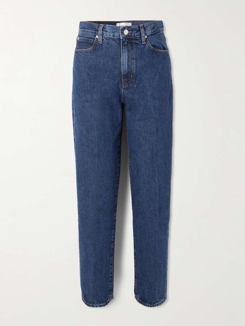 Frame The Neat High-rise Straight-leg Jeans
