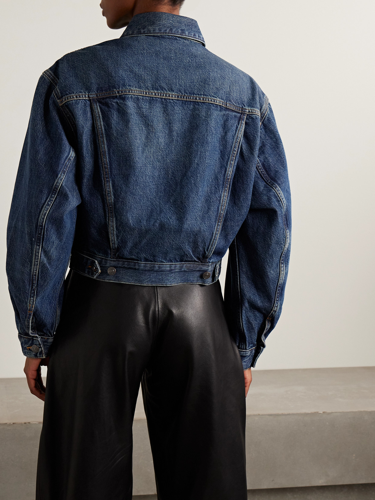 Frame The Curve Denim Jacket In Blue