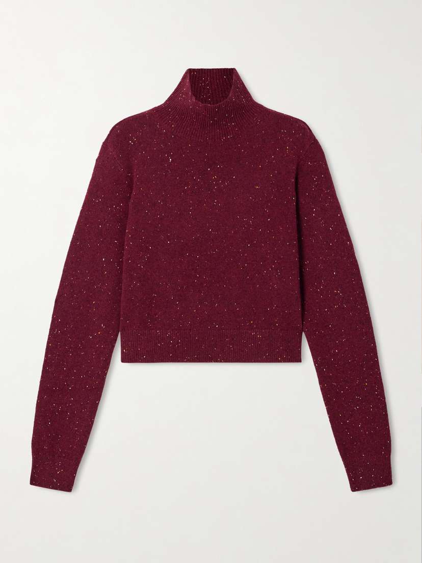 Frame The Fleck Cashmere Turtleneck Sweater