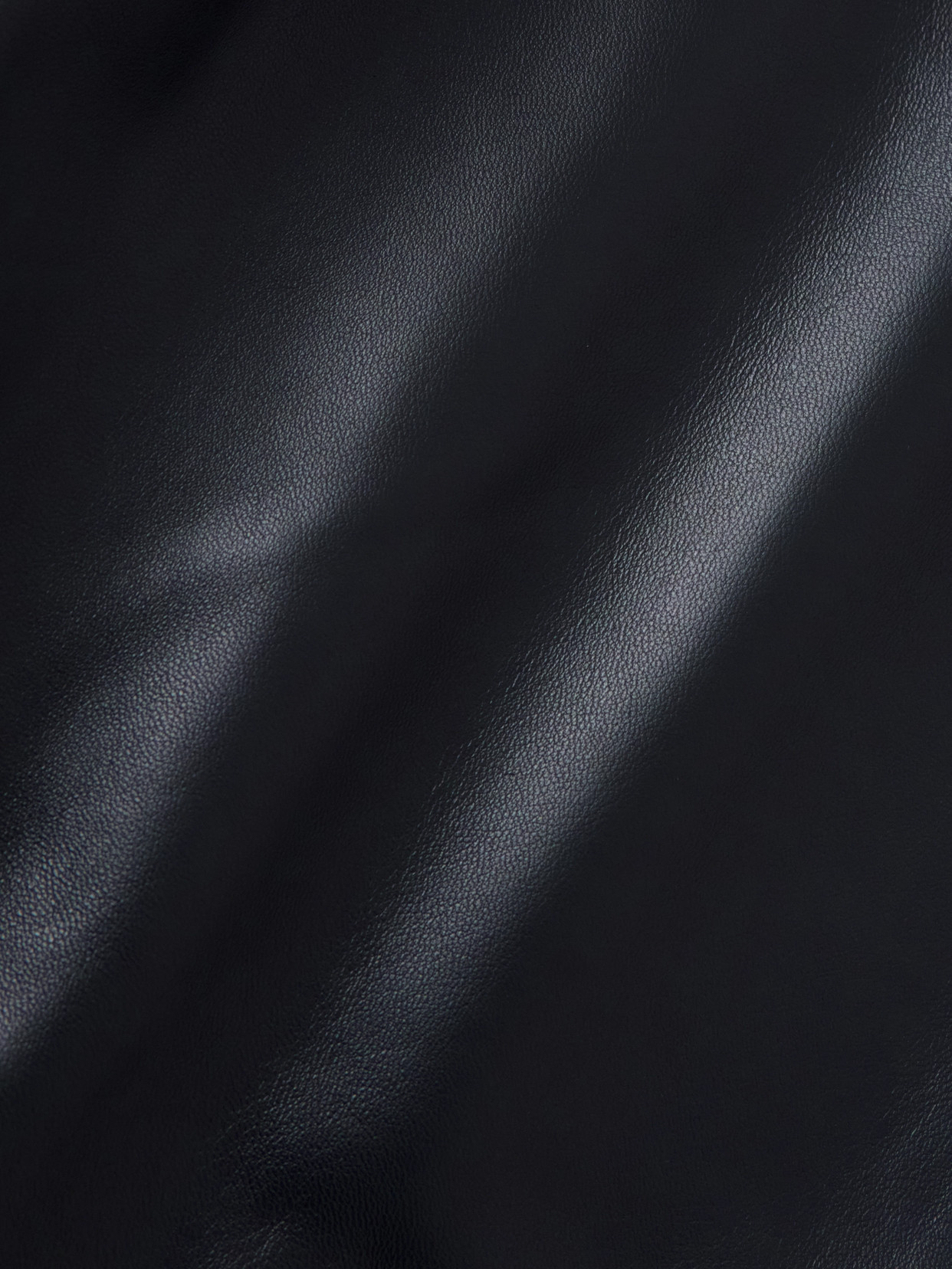 Frame Womens Navy The Neat Tapered-leg Leather Trousers In Blue