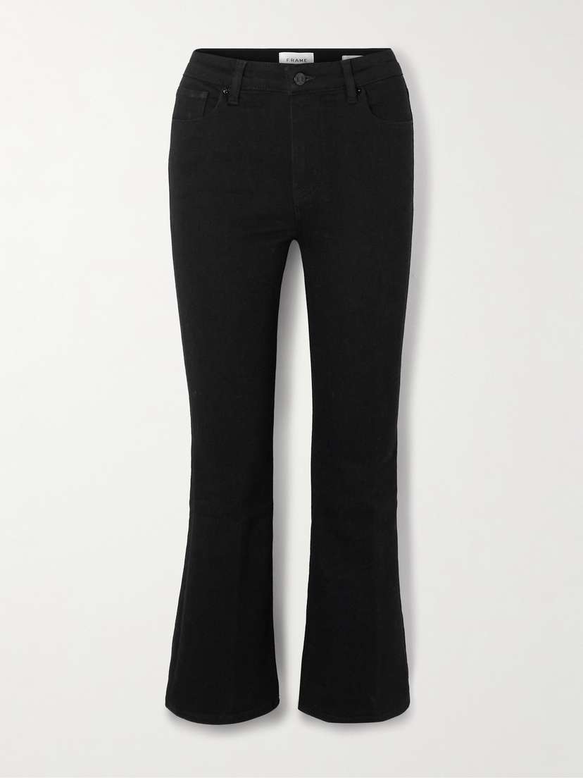 Frame Reboot Crop Stretch High-rise Bootcut Jeans