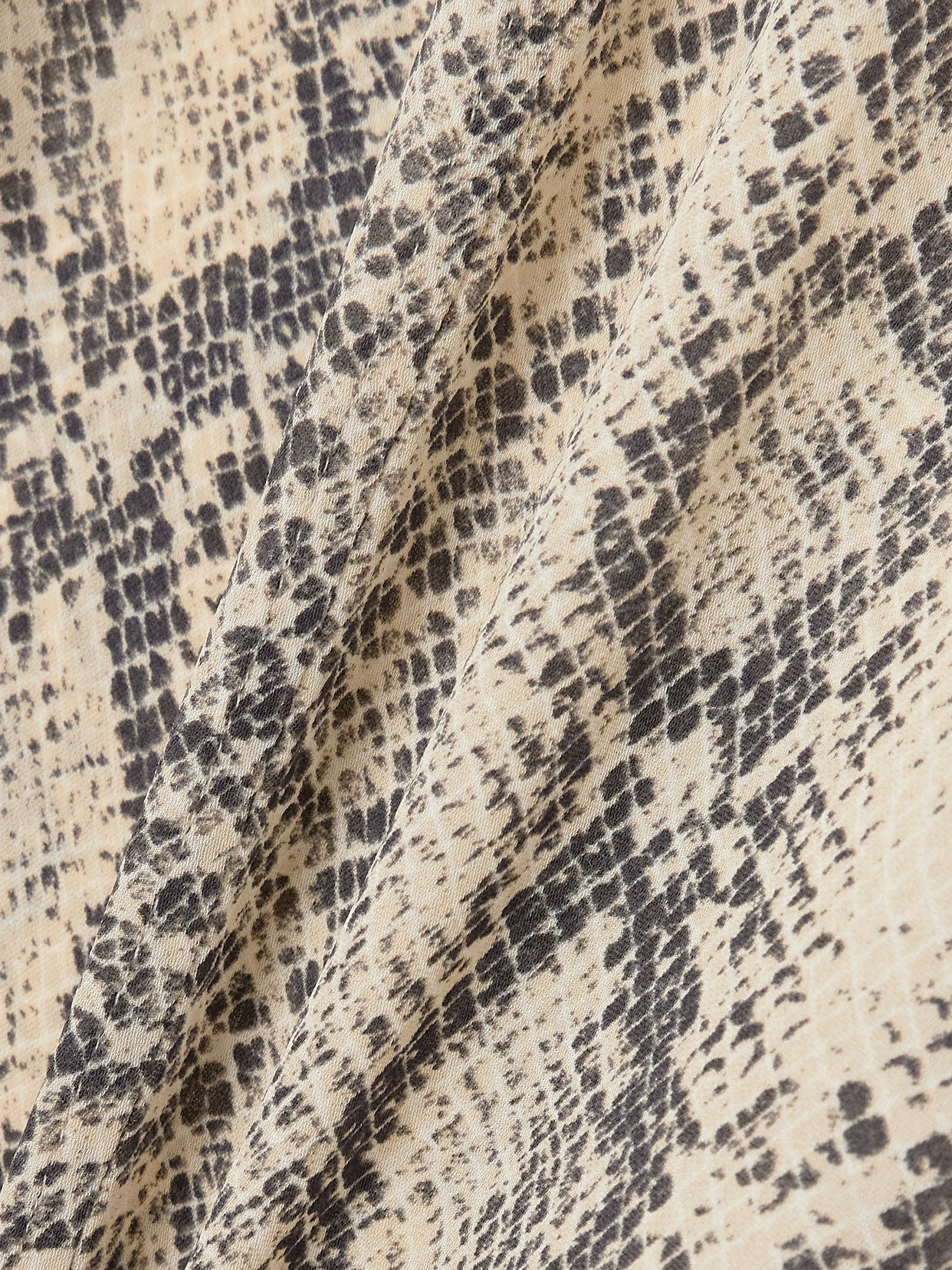 Gillian Snake-Print Silk-Chiffon Shirt