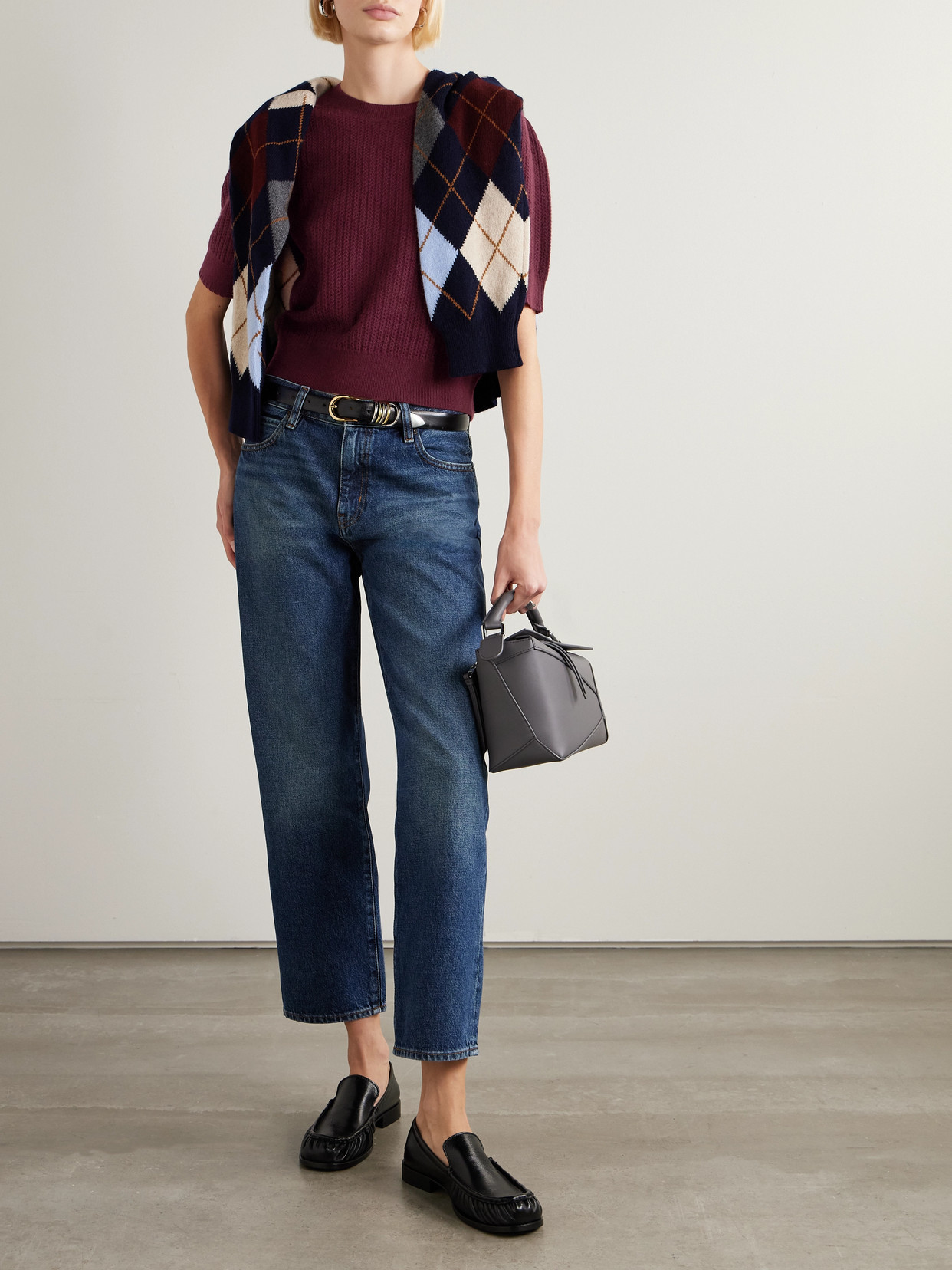Pointelle-Knit Cashmere Sweater