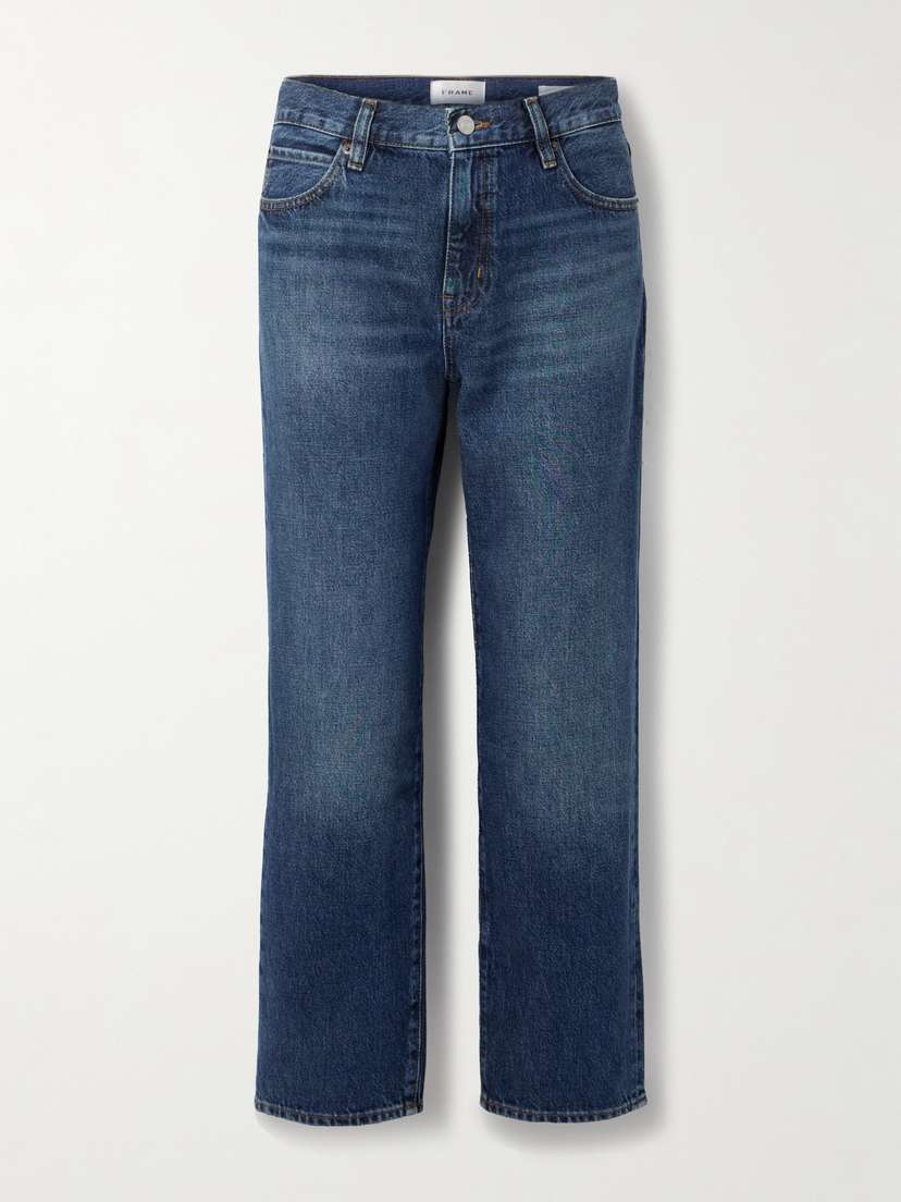 Frame The Hang Cropped Mid-rise Straight-leg Jeans