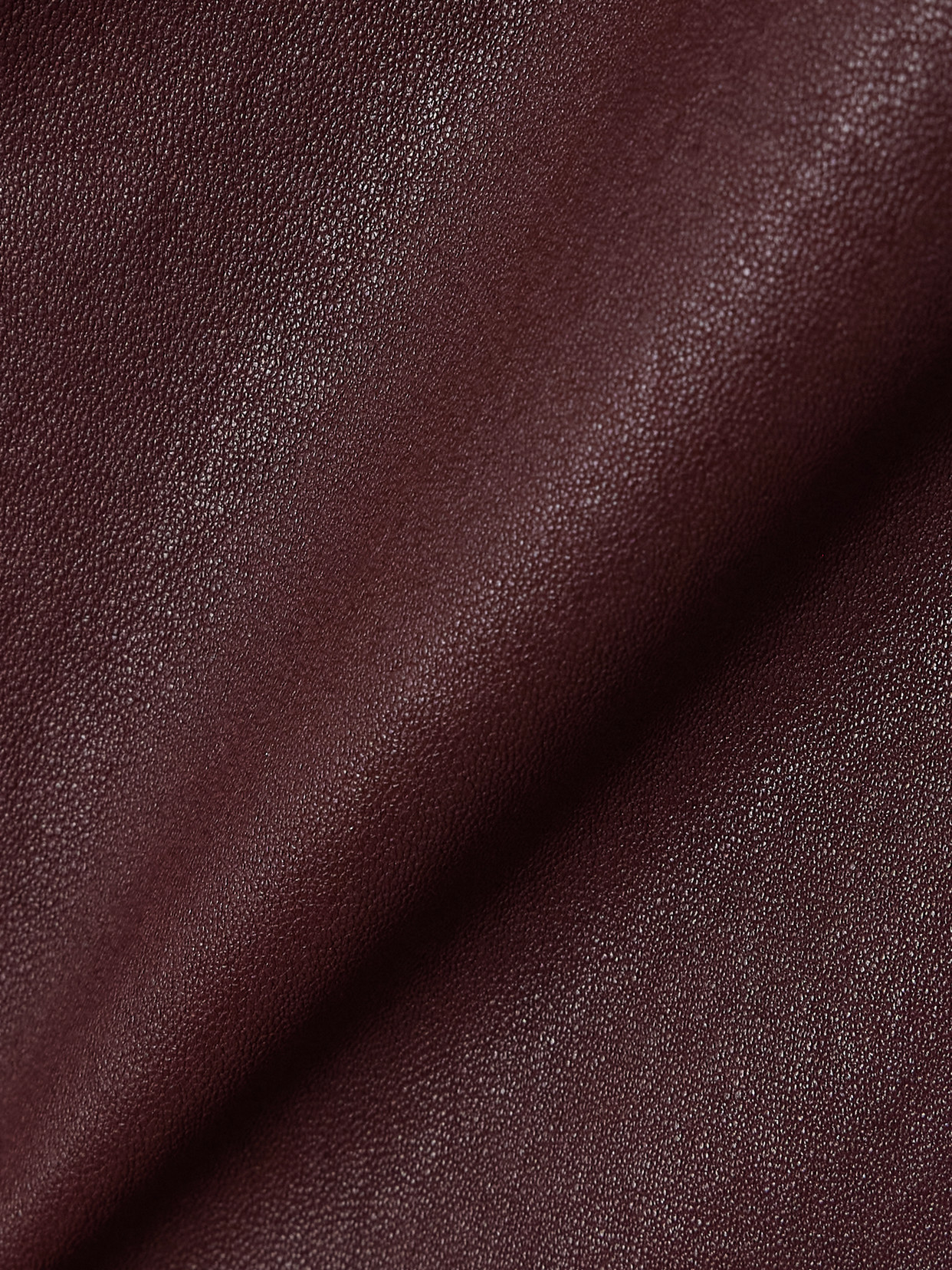 Frame Le Crop Mini Boot Cropped Leather Flared Pants In Burgundy