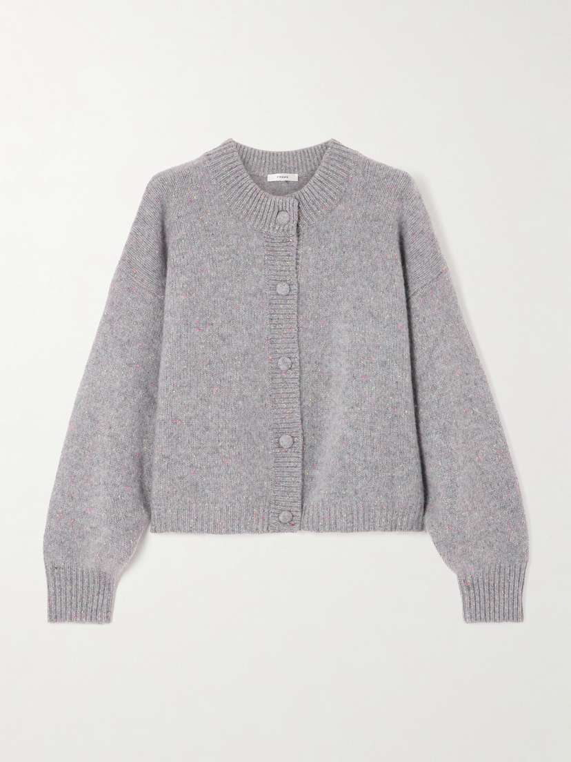 Frame Fleck Cashmere Cardigan