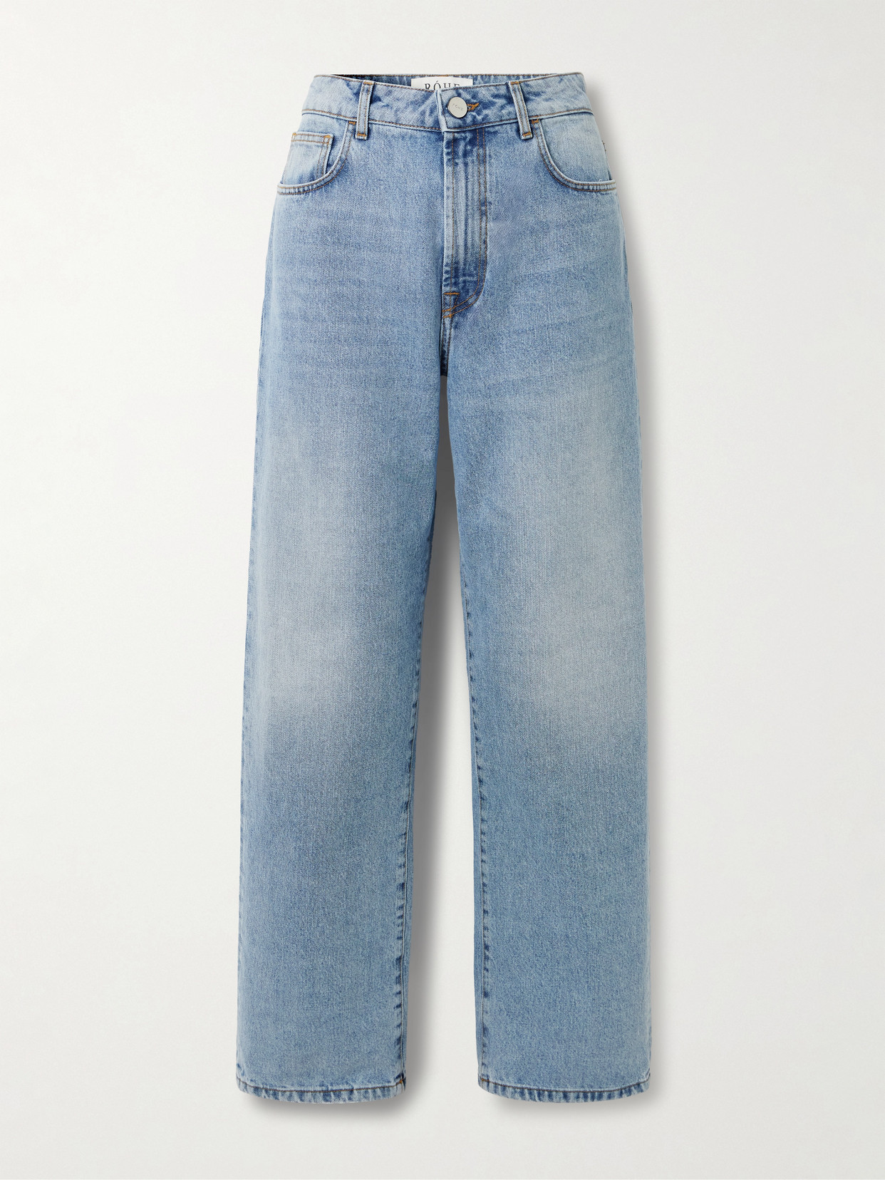 Rohe Signature Baggy Boyfriend Jeans In Blue