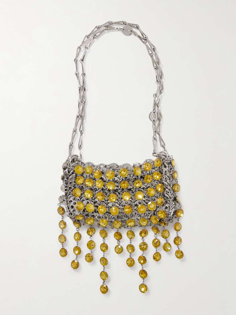 Rabanne 1969 Nano Crystal-embellished Chainmail Shoulder Bag