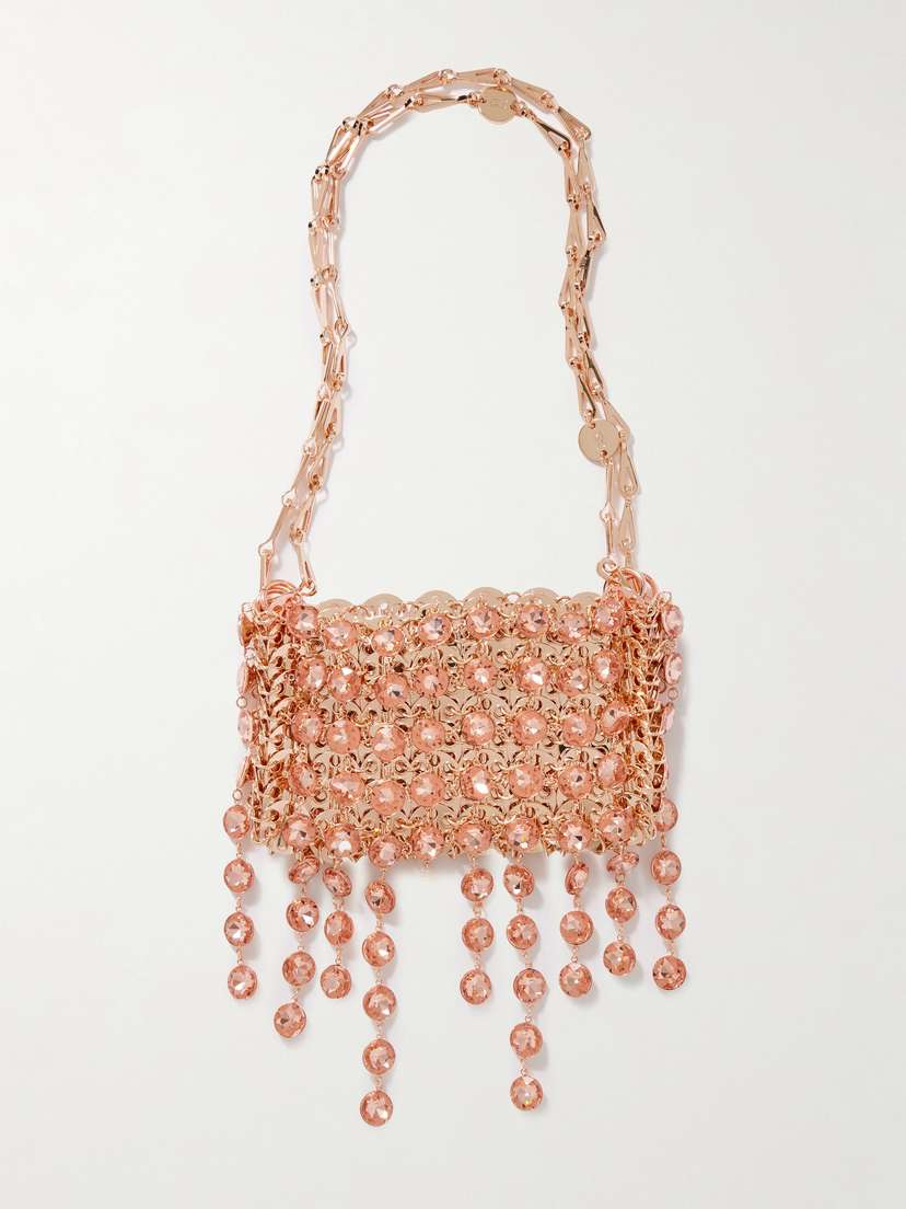 Rabanne 1969 Nano Crystal-embellished Chainmail Shoulder Bag