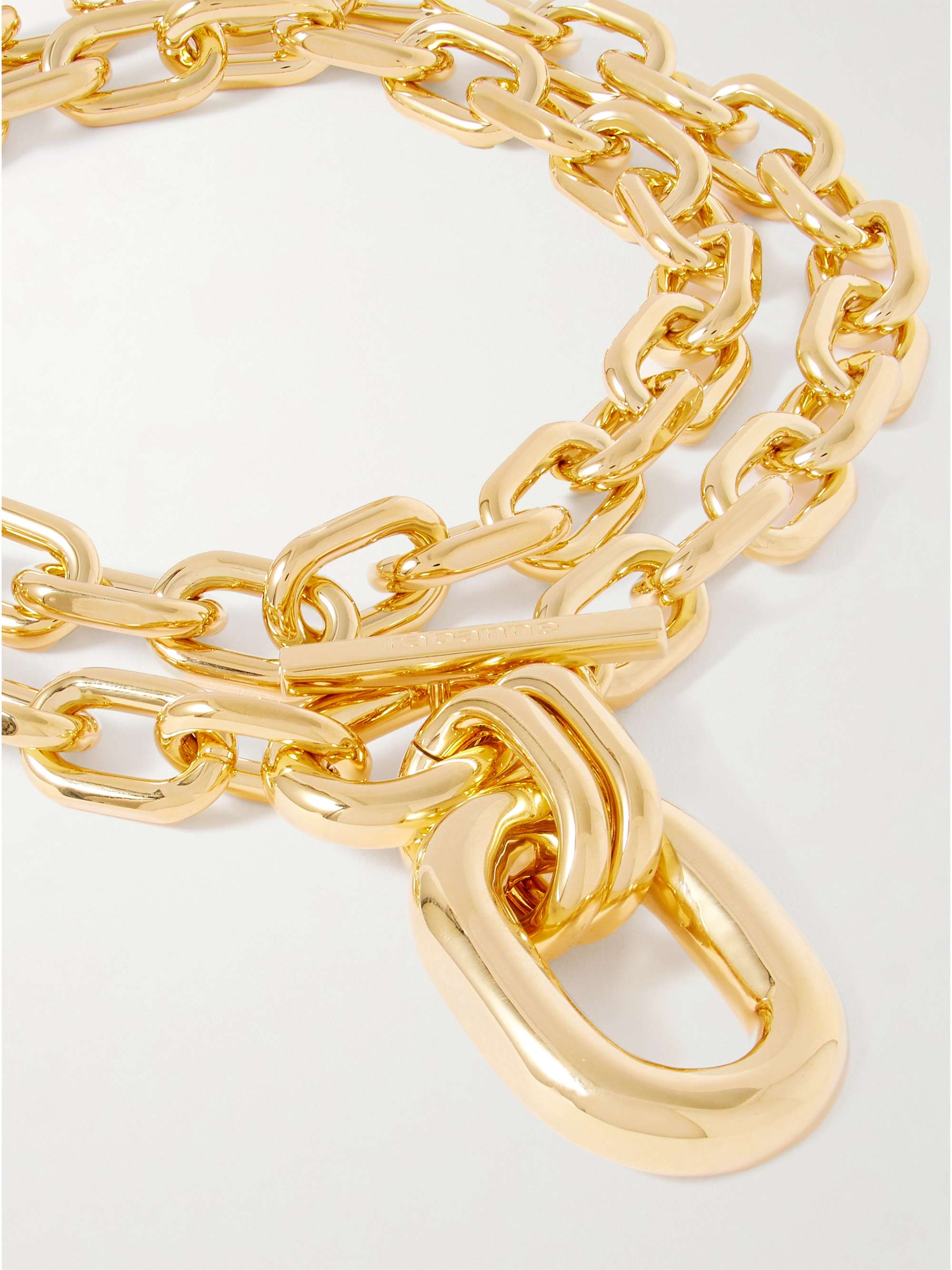 RABANNE XL Link gold-tone necklace