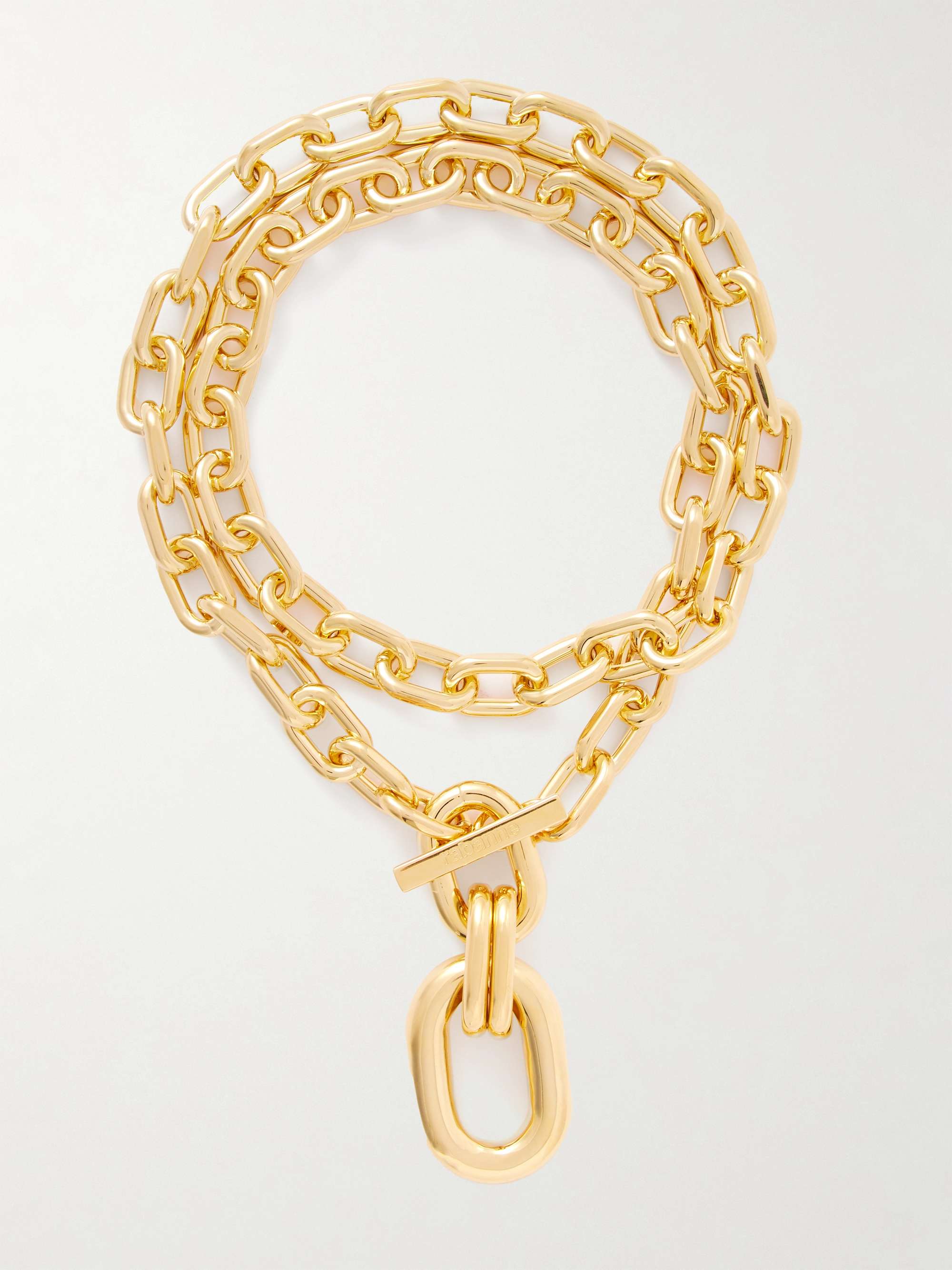 RABANNE XL Link gold-tone necklace