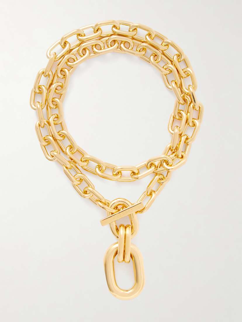 Rabanne Xl Link Gold-tone Necklace