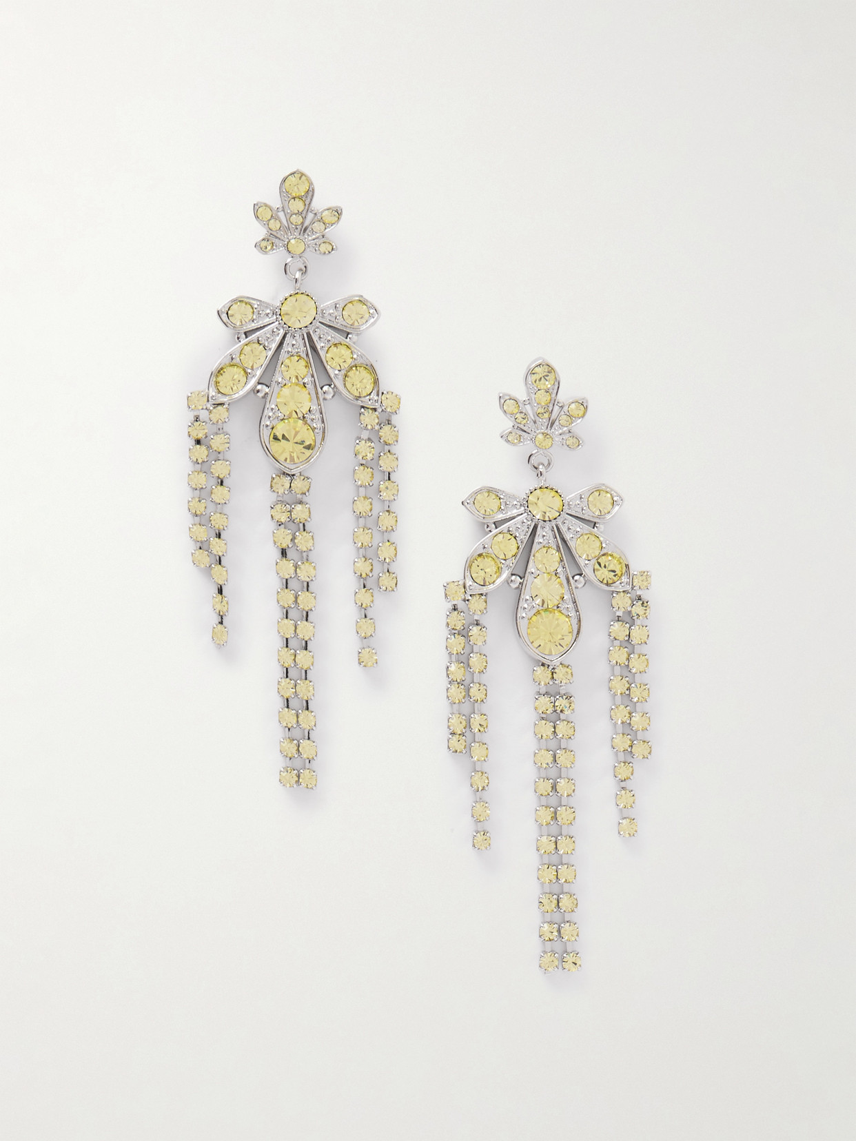 Rabanne Silver-tone Crystal Earrings