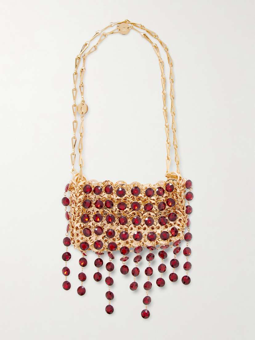 Rabanne Crystal-embellished Chainmail Shoulder Bag