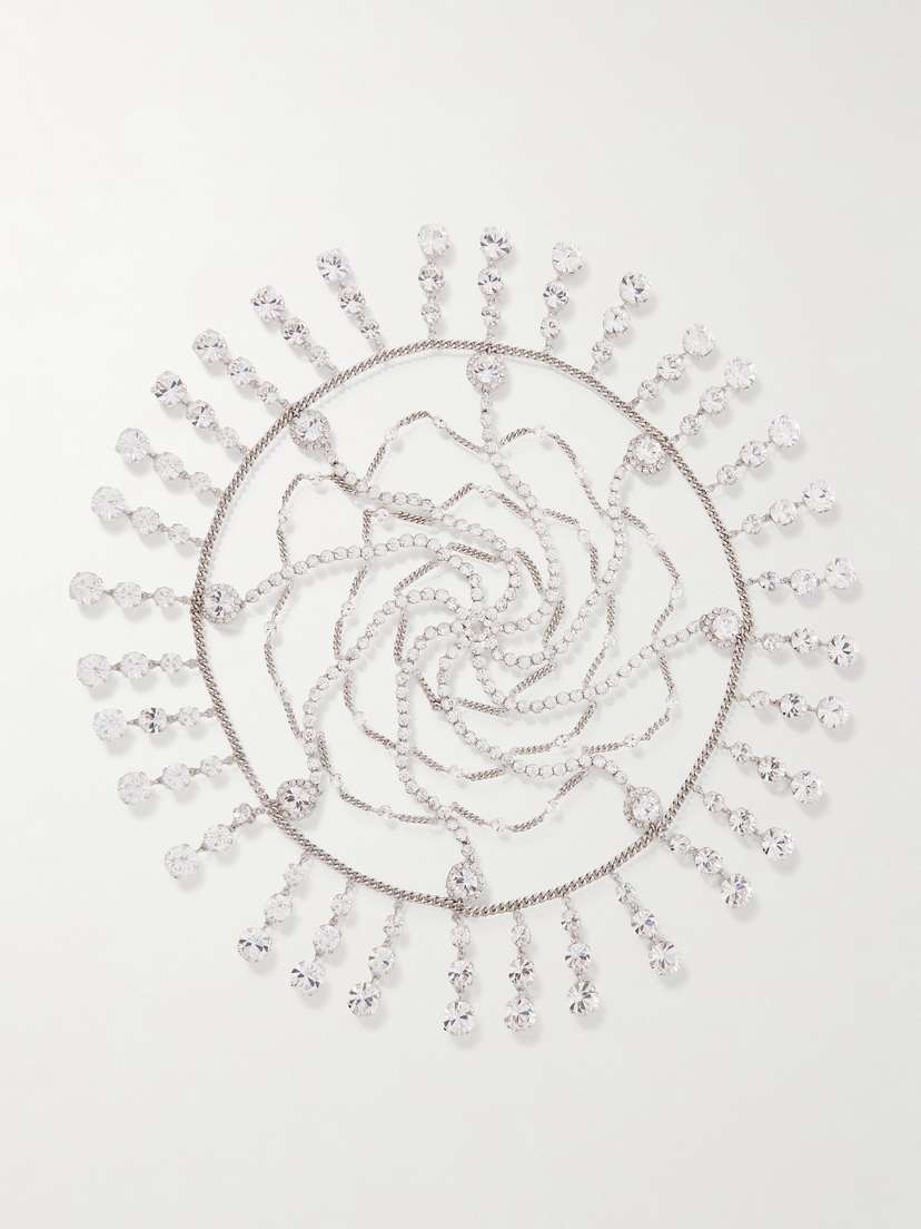 Rabanne tone And Crystal Chainmail Headpiece