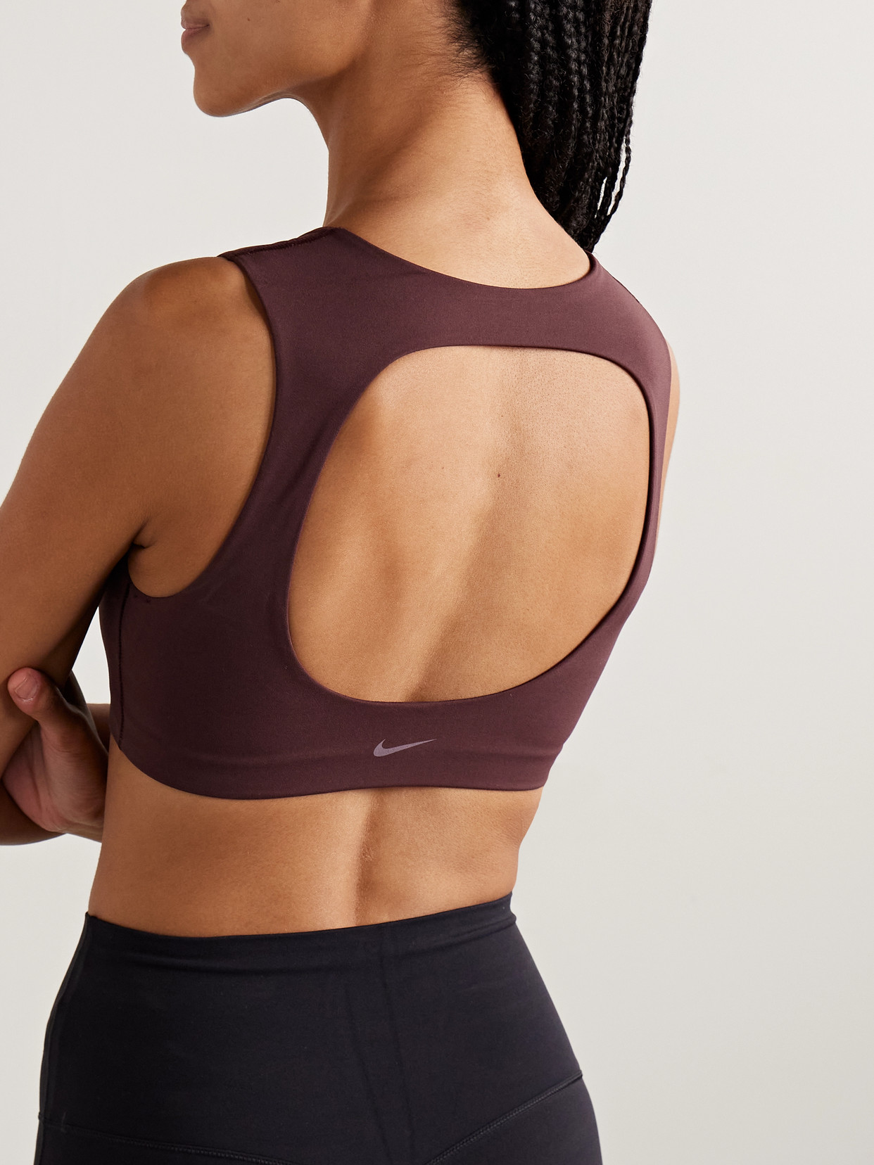 Nike Women's Zenvy Light-support Lightly Lined Sports Bra In Brown