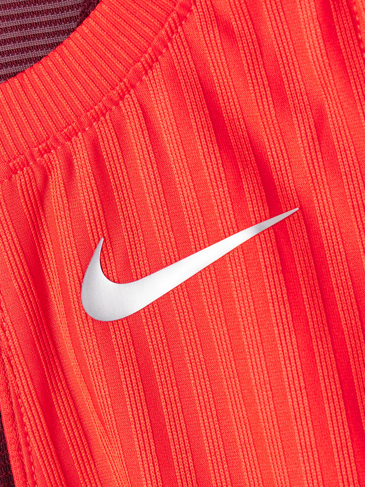 Nike Court Slam Cutout Mesh-trimmed Ribbed Dri-fit Tennis Tank In Red