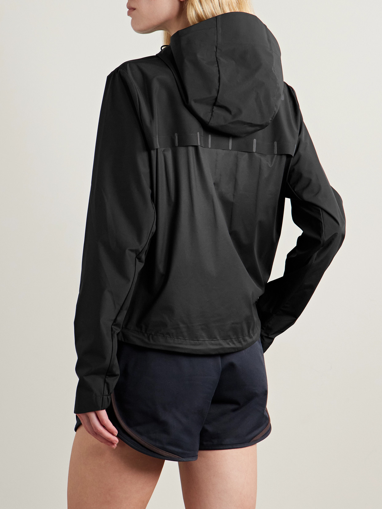 Nike Aeroswift Aerogami Hooded Storm-fit Jacket In Black
