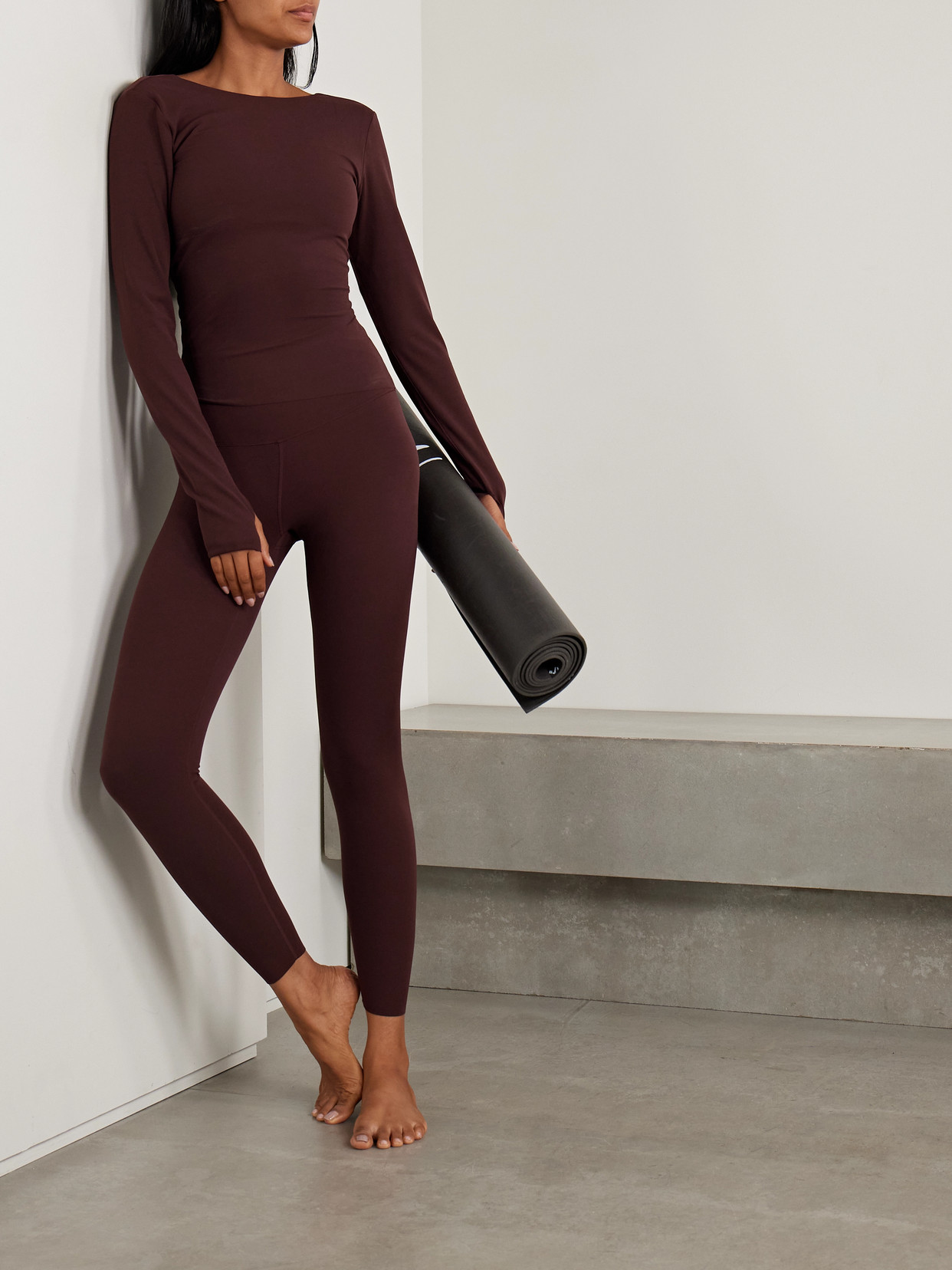 Nike Zenvy Dri-fit Infinasoft Top In Burgundy